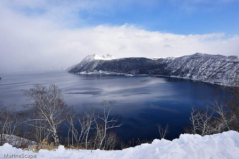 57　摩周湖　雪の摩周湖